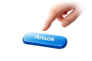Finger som tvekar ovanför ansök-knapp